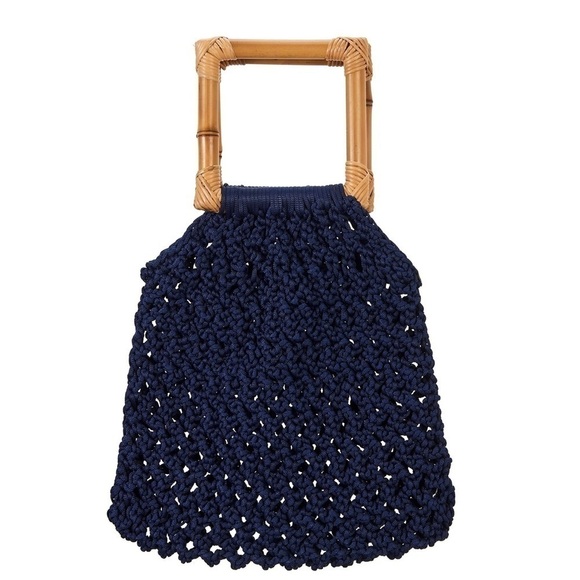 Nannacay Juniper Bag Macrame with Bamboo Handles NWT - Picture 5 of 7